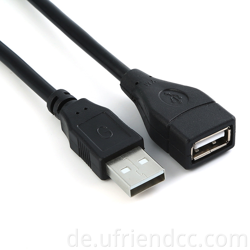 OEM Factory Hohe Qualität 20 cm/50 cm/1m/4m Verlängerung Männlich bis weibliches USB -Kabel